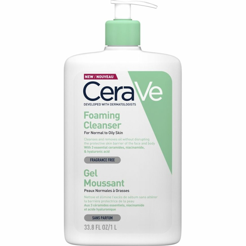 CeraVe Foaming Gel Normal To Oily Cleanser 1L