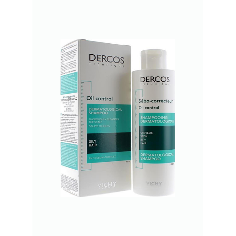 Vichy Dercos Oil Control Σαμπουάν για Βαθύ Καθαρισμό για Λιπαρά Μαλλιά 200ml - Image 2