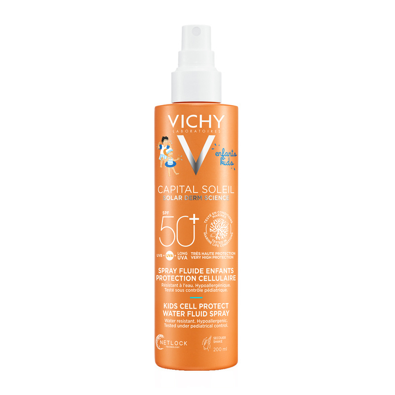 Vichy Αδιάβροχο Παιδικό Αντηλιακό Spray Capital Soleil για Πρόσωπο & Σώμα SPF50 200ml