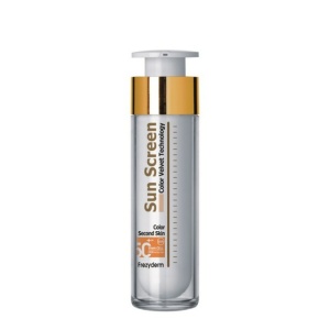 Frezyderm sun screen color velvet face cream spf 50+/ UVA, 50ML Αντιηλιακή Κρέμα Προσώπου Πολύ Υψηλής Προστασίας Με Χρώμα 50ml