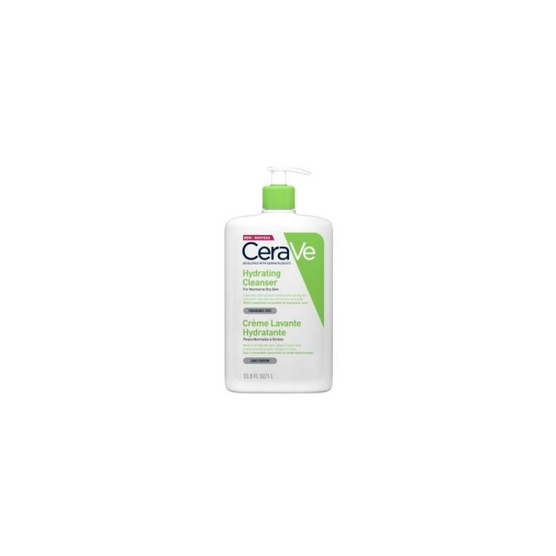 CeraVe Hydrating Normal To Dry Skin Cleanser Cream 1000ml - Image 2