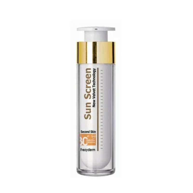 Frezyderm Sun Screen Velvet Face Cream SPF 30/ UVA - Αντιηλιακή Κρέμα Προσώπου Υψηλής Προστασίας, Χωρίς Χρώμα 50ml