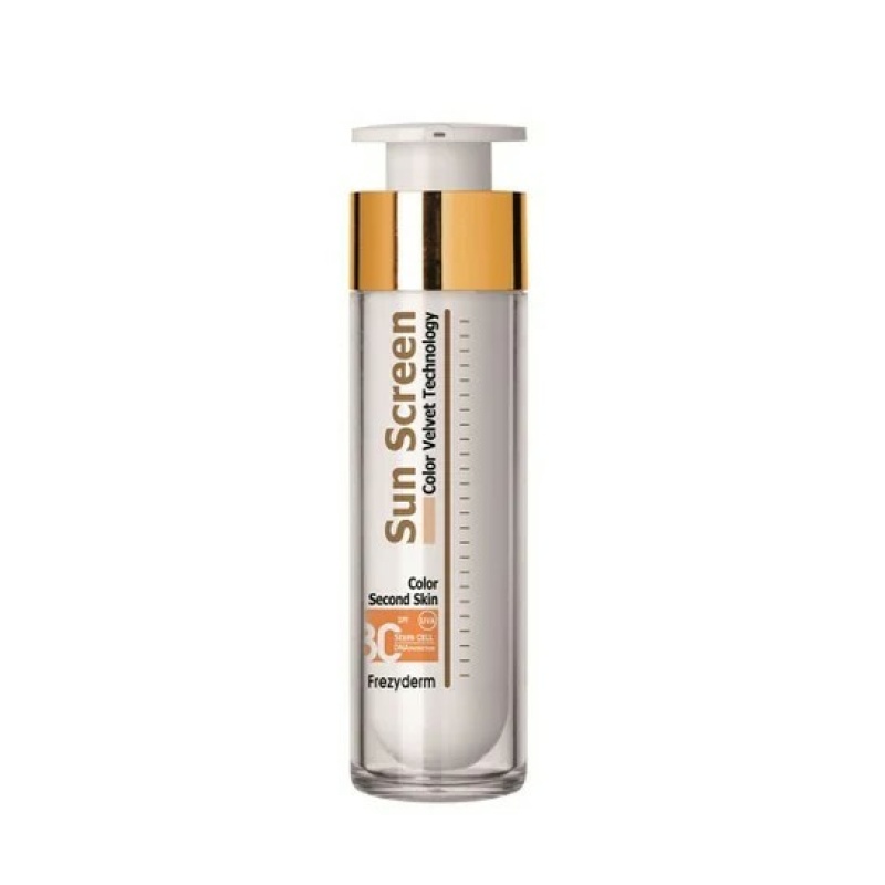 Frezyderm Sun Screen Color Velvet SPF30, Βελούδινη Αντηλιακή Κρέμα Προσώπου Με Χρώμα, 50ml