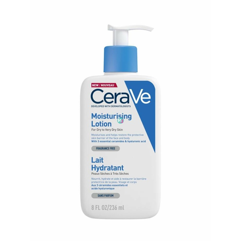 CeraVe Moisturising Ενυδατική Lotion Σώματος με Υαλουρονικό Οξύ για Ξηρές Επιδερμίδες 236ml