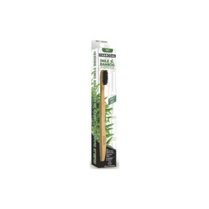 Smile Bamboo Οδοντόβουρτσα Ενηλίκων Μαύρη Soft
