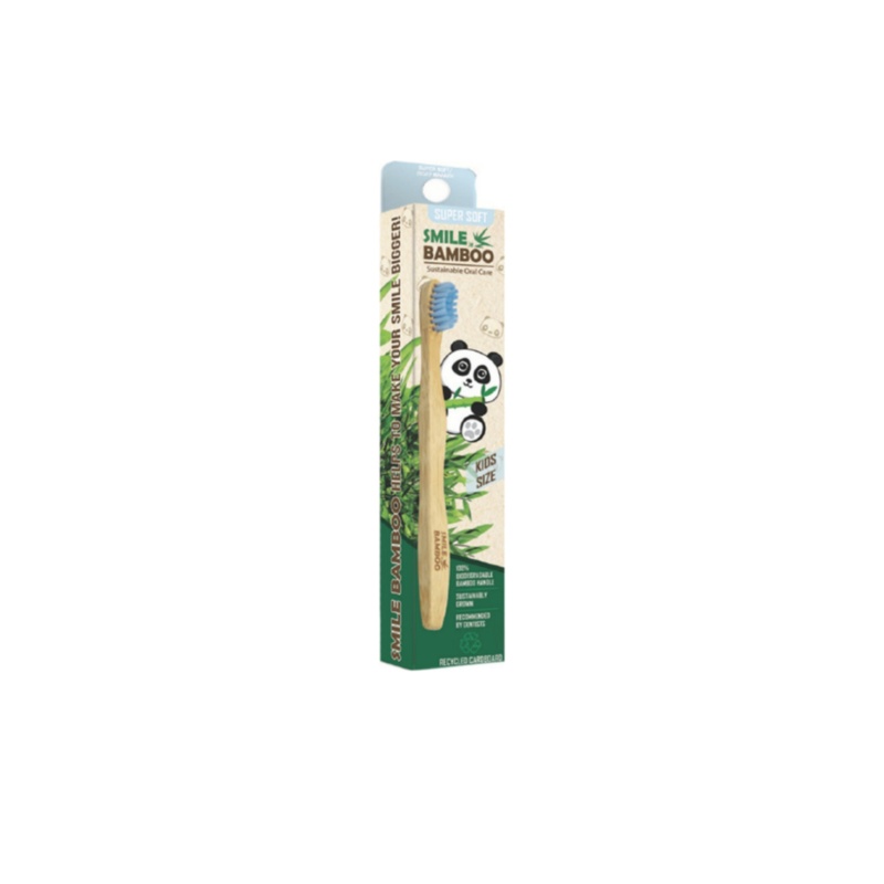 Smile Bamboo Παιδική Οδοντόβουρτσα Light Blue