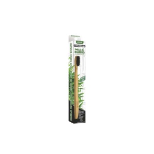 Smile Bamboo Οδοντόβουρτσα Ενηλίκων Μαύρη Medium
