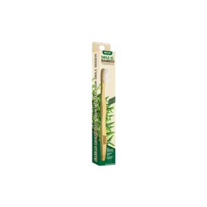 Smile Bamboo Οδοντόβουρτσα Ενηλίκων Λευκή Medium