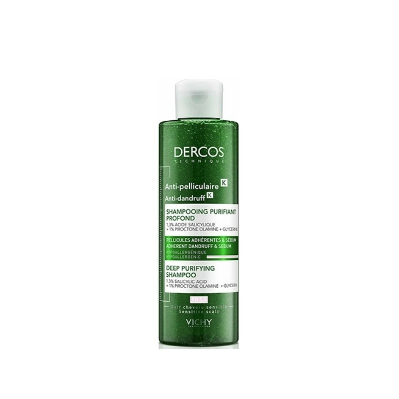 Vichy Dercos Anti-Dandruff Deep Purifying Σαμπουάν κατά της Πιτυρίδας για Όλους τους Τύπους Μαλλιών 250ml
