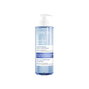 Vichy Dercos Mineral Soft Σαμπουάν Καθημερινής Χρήσης για Όλους τους Τύπους Μαλλιών 400ml