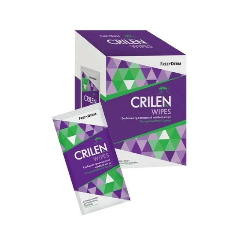 Frezyderm Crilen Wipes 20 Εντομοαπωθητικά Μαντηλάκια