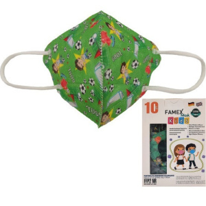 Famex Kids FFP2 NR Particle Filtering Half Mask Ποδοσφαιριστής 10τμχ