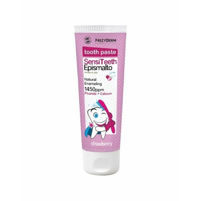 Frezyderm Οδοντόκρεμα SensiTeeth 50ml 1450 ppm με Γεύση Strawberry για 6+ χρονών