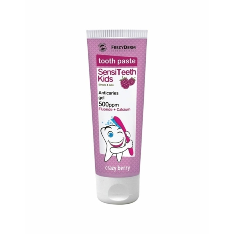 Frezyderm Οδοντόκρεμα SensiTeeth 50ml 500 ppm με Γεύση Crazy Berry για 3+ χρονών