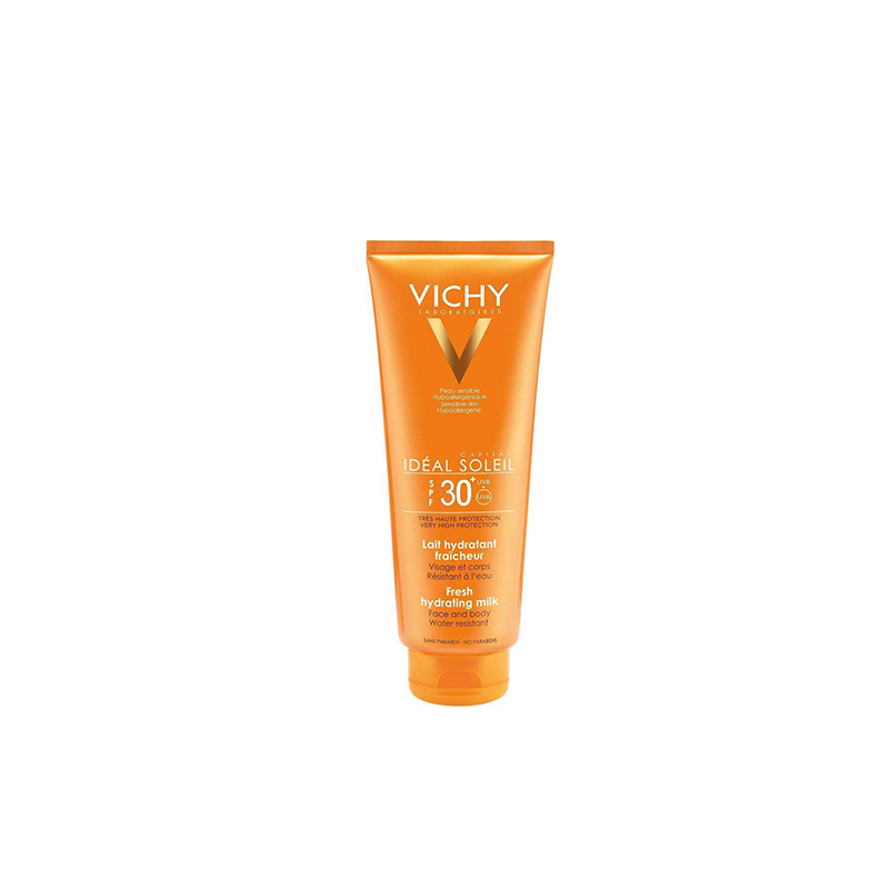 Vichy Capital Soleil Fresh Hydrating Milk Αδιάβροχη Αντηλιακή Κρέμα για το Σώμα SPF30 300ml