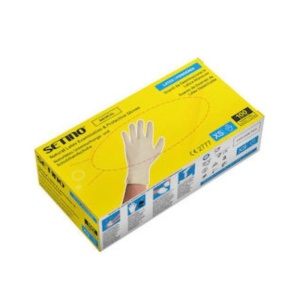 Γάντια Latex Setino με πούδρα (100 τεμάχια)