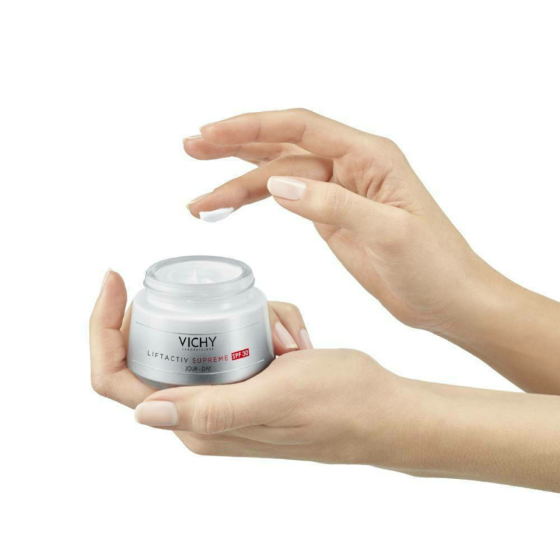 Vichy Liftactiv Supreme Κρέμα Προσώπου Ημέρας με Υαλουρονικό Οξύ και SPF30 για Αντιγήρανση 50ml - Image 3