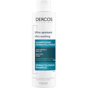 Vichy Dercos Ultra Soothing Sulfate Free Σαμπουάν κατά της Ξηροδερμίας για Ξηρά Μαλλιά 200ml