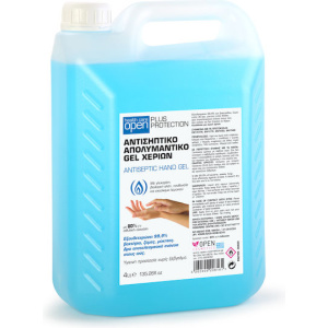 Αντισηπτικό Gel Χεριών με 80% Αλκοόλη 4lt Open Cosmetics