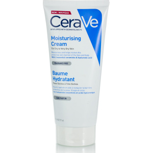 CeraVe Moisturising Ενυδατική Κρέμα Σώματος με Υαλουρονικό Οξύ για Ξηρές Επιδερμίδες 177ml