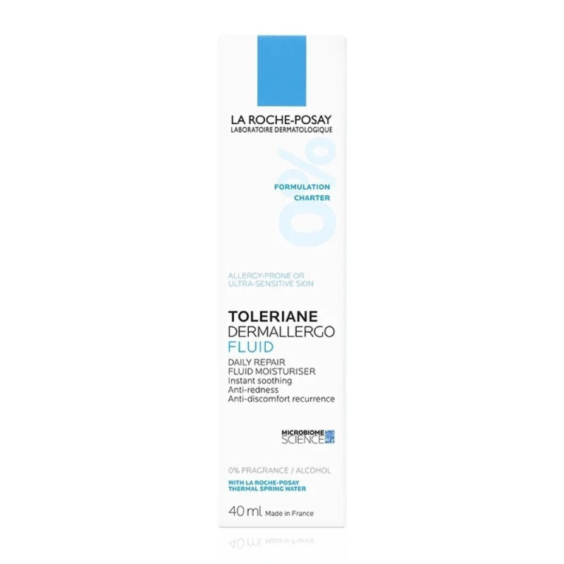 La Roche Posay Toleriane Dermallergo Fluide Cream Λεπτόρρευστη Κρέμα Προσώπου για Αλλεργικό Δέρμα, 40ml - Image 3
