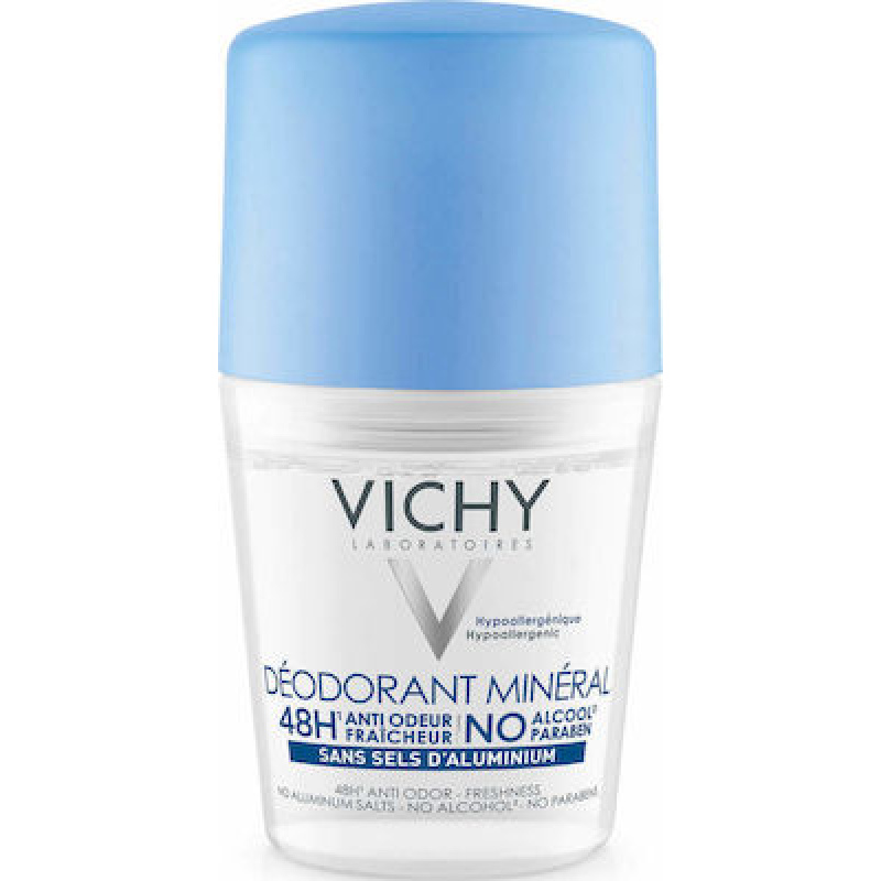 Vichy Mineral Αποσμητικό 48h σε Roll-On Χωρίς Αλουμίνιο 50ml