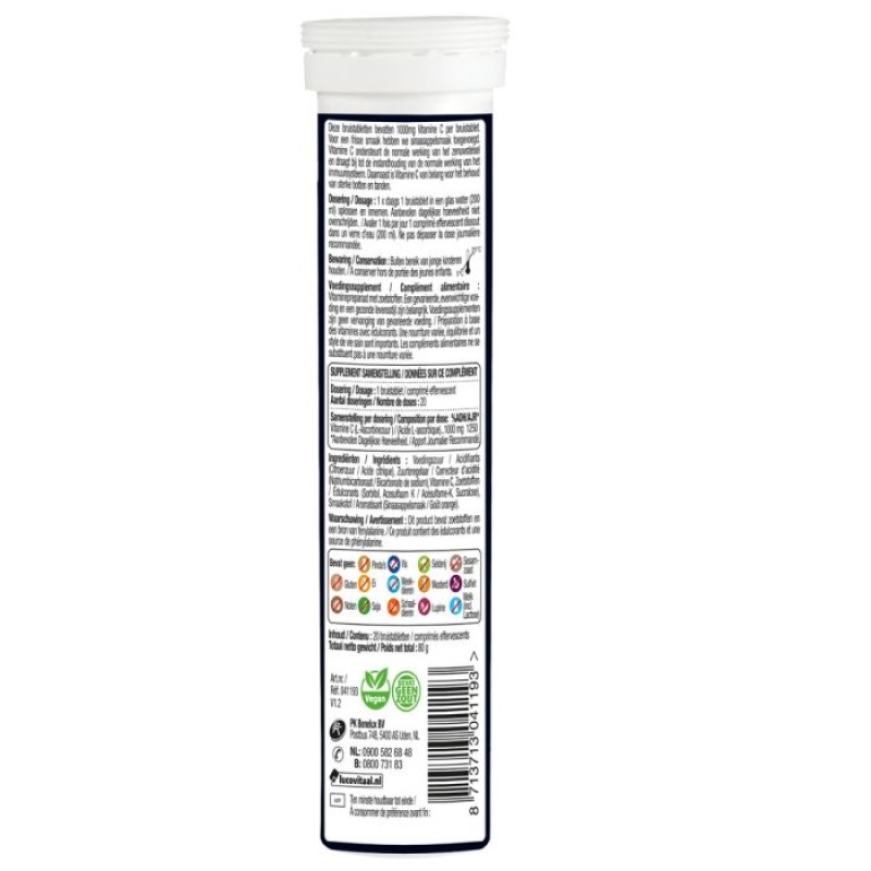 LUCOVITAAL Vitamin C 1000mg 20 Αναβράζον Δισκία - Image 2