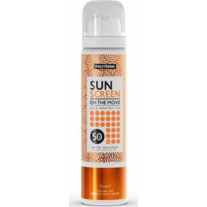 Frezyderm Αντηλιακό Σπρέι Προσώπου On The Move SPF50 , 75ml