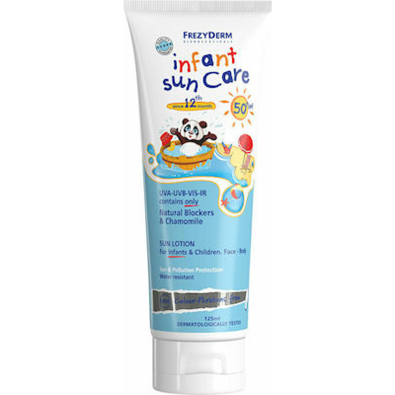 Frezyderm Αδιάβροχο Βρεφικό Αντηλιακό Γαλάκτωμα Infant Sun Care για Πρόσωπο & Σώμα SPF50+ 100ml