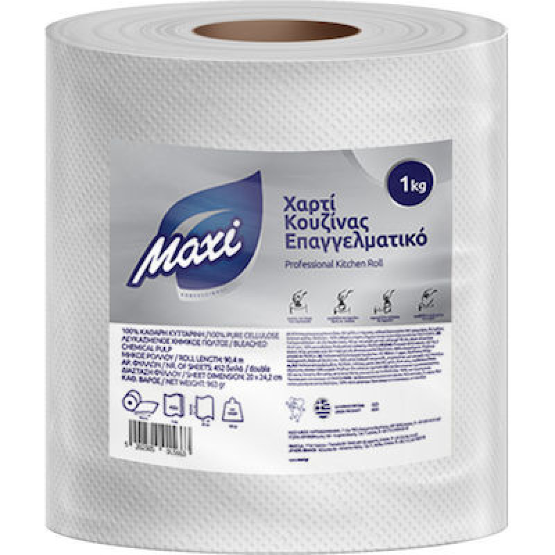 Maxi Χαρτί Κουζίνας Ρολό Μονόφυλλο 1000gr