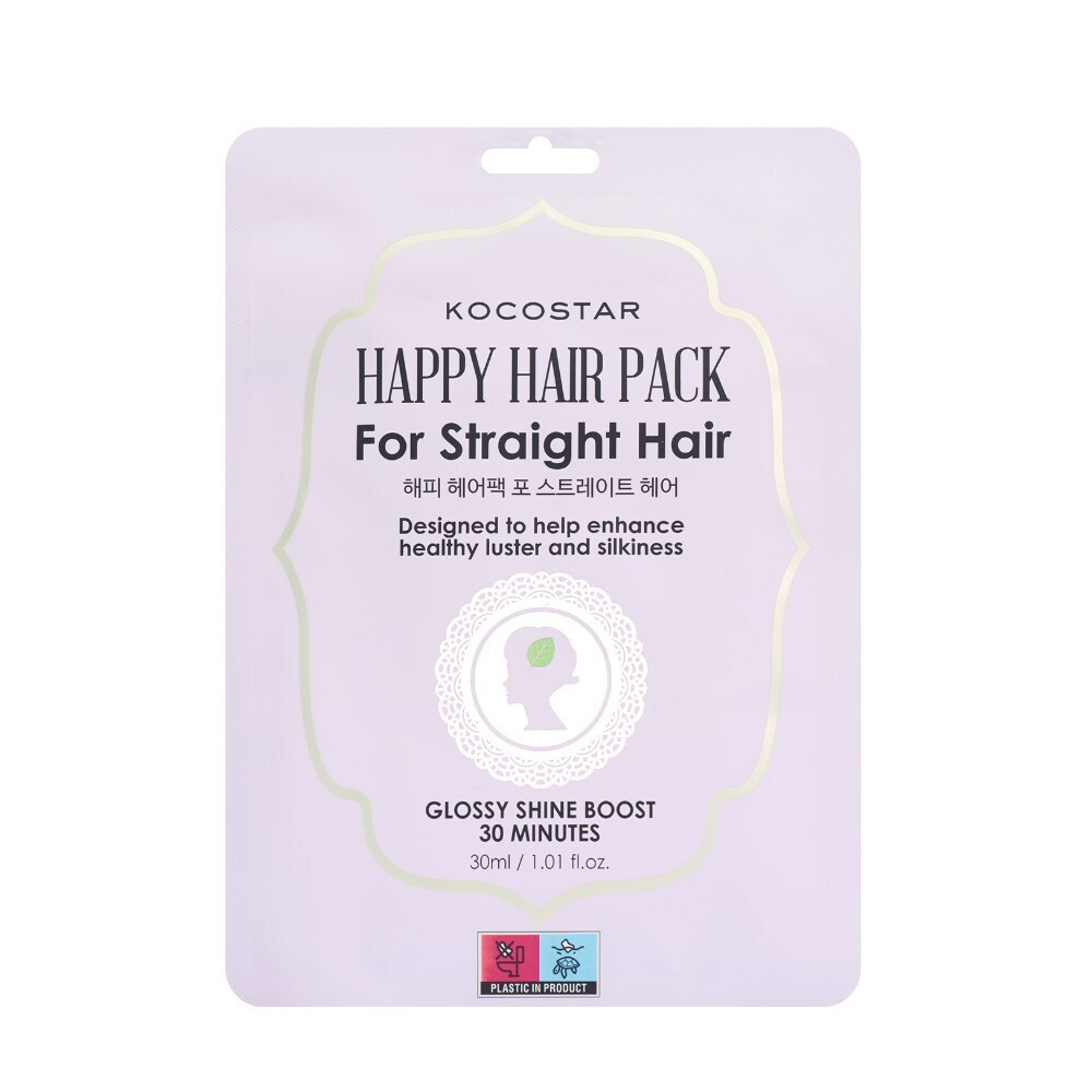 Kocostar Happy Hair Pack για Ίσια Μαλλιά 1τμχ 30ml
