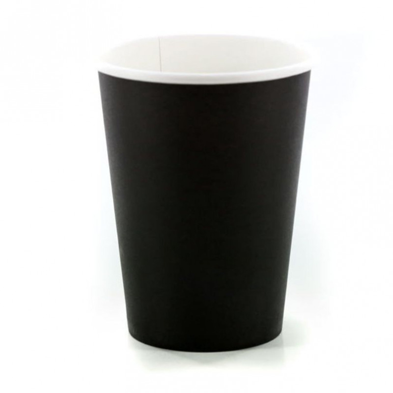 Χάρτινο Ποτήρι Μαύρο SW 8oz 50τμχ