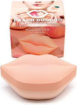 Kocostar Scrub & Περιποίηση Χειλιών Peach Duoduo 43g