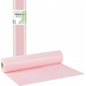 Εξεταστικό Ρολό Soft Care Χαρτί+Πλαστικό  58cm Χ 50m, Ροζ