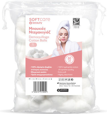 Μπουκιές Ντεμακιγιάζ Soft Care 50τμχ