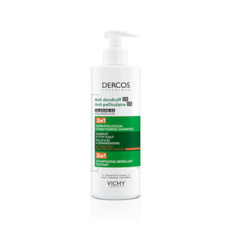 Vichy Dercos Anti Dandruff DS Σαμπουάν & Conditioner για Ευαίσθητο Τριχωτό κατά της Πιτυρίδας & της Ξηροδερμίας 390ml