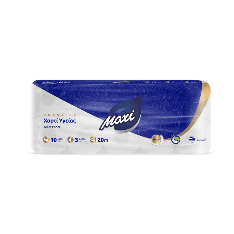 Χαρτί Υγείας Maxi 3Φ. Prestige 10ρολά 100gr