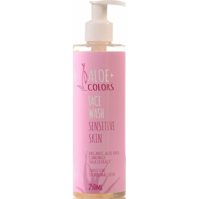 Aloe Colors Gel Καθαρισμού Face για Ευαίσθητες Επιδερμίδες 250ml