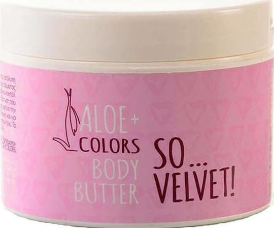 Aloe Colors So Velvet Ενυδατικό Butter Σώματος με Aloe Vera & Άρωμα Πούδρα για Ξηρές Επιδερμίδες 200ml - Image 2