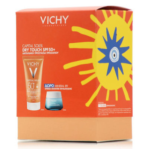Vichy Capital Soleil Σετ Περιποίησης για Ενυδάτωση Dry Touch SPF50+