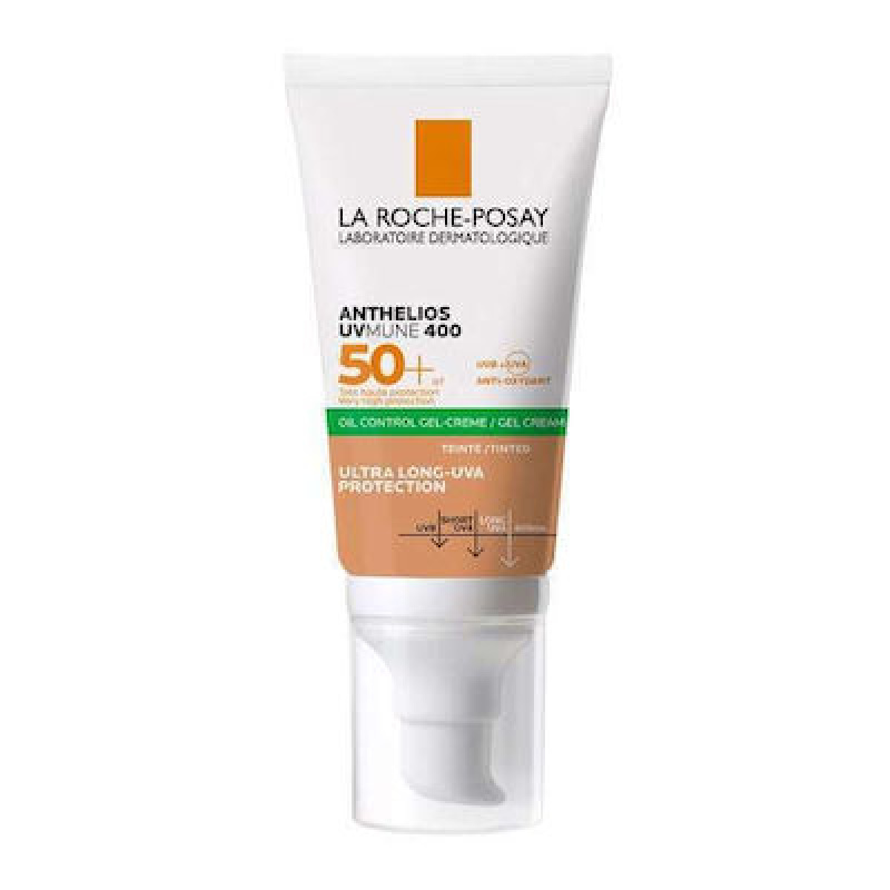 La Roche Posay Anthelios XL Dry Touch Anti-Shine Αδιάβροχο Αντηλιακό Gel Προσώπου SPF50 με Χρώμα 50ml