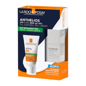 La Roche Posay Set Anthelios SPF50+ UVMune 400 Oil Control Gel-Cream 50ml + Δώρο Toleriane Sensitive Cream 15ml