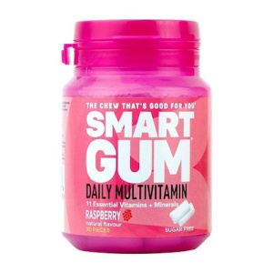 Vican Smart Gum Πολυβιταμίνη Raspberry 30τμχ