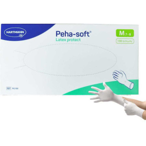 Hartmann Peha-Soft Γάντια Λάτεξ Λευκά Χωρίς Πούδρα 100τμχ