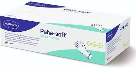 Hartmann Peha-Soft Γάντια Λάτεξ Λευκά Χωρίς Πούδρα 100τμχ - Image 2