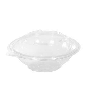 Σκεύος PET Diamond Σαλάτας Στρογγυλό με Καπάκι 750ml 50τμχ