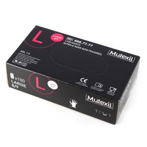 Γάντια μαύρα νιτριλίου Mutexil