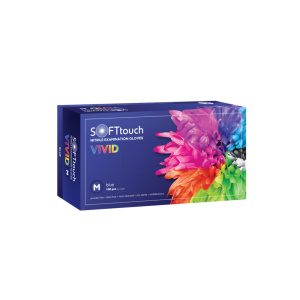 Touch Vivid Γάντια Νιτριλίου Μπλε 100τμχ