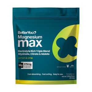 Magnesium Max 3-in-1 Powder Lemon & Lime Flavour 135g