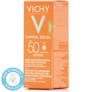 Vichy BB Mattifying Dry Touch Αδιάβροχη Αντηλιακή Κρέμα Προσώπου SPF50 με Χρώμα 50ml